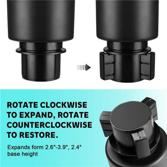 Car Cup Holder Expander for Upgraded Dual Cup Holder - Picture 4 of 12